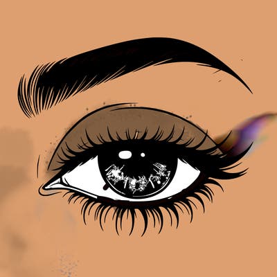 eye closed realistic