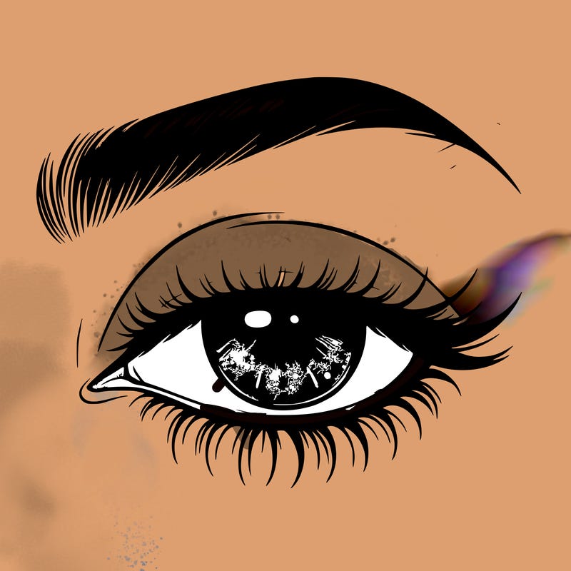 eye closed realistic