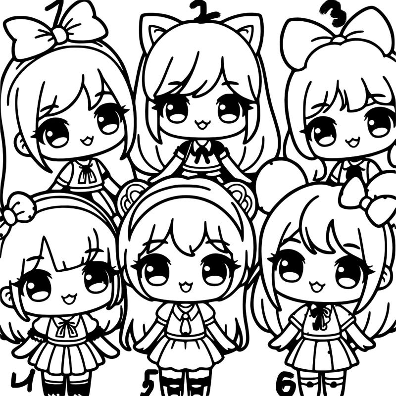 group of kawii girls