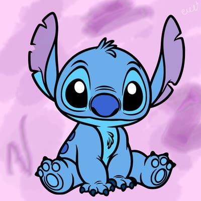 a picture of stitch cute