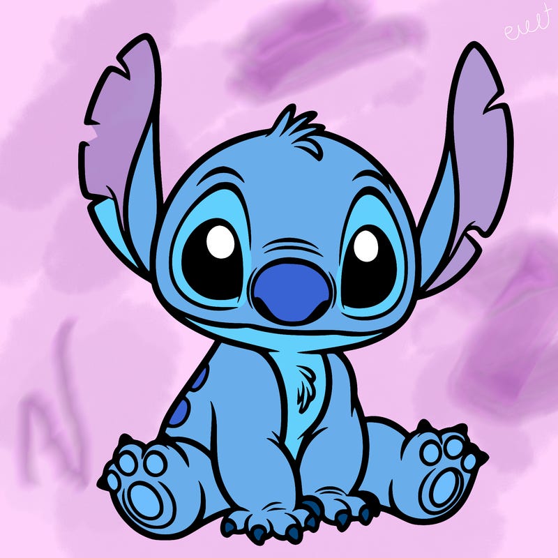 a picture of stitch cute