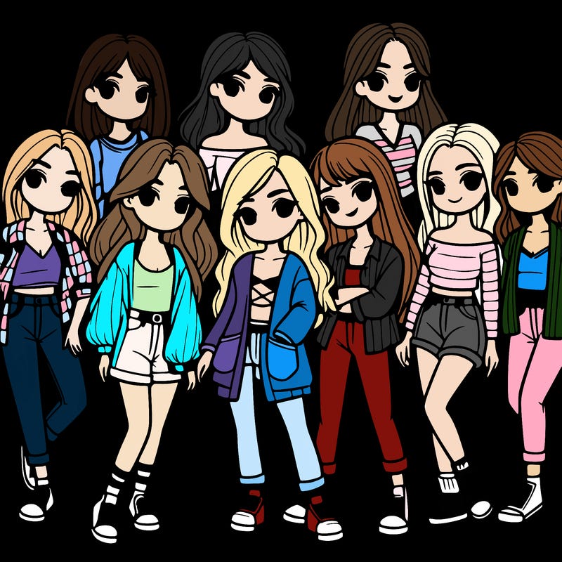 group of girls