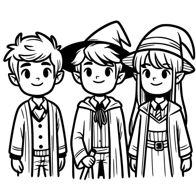harry potter hermione granger and ron weasley standing togerther