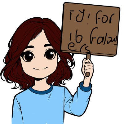 realistic girl holding up a sign