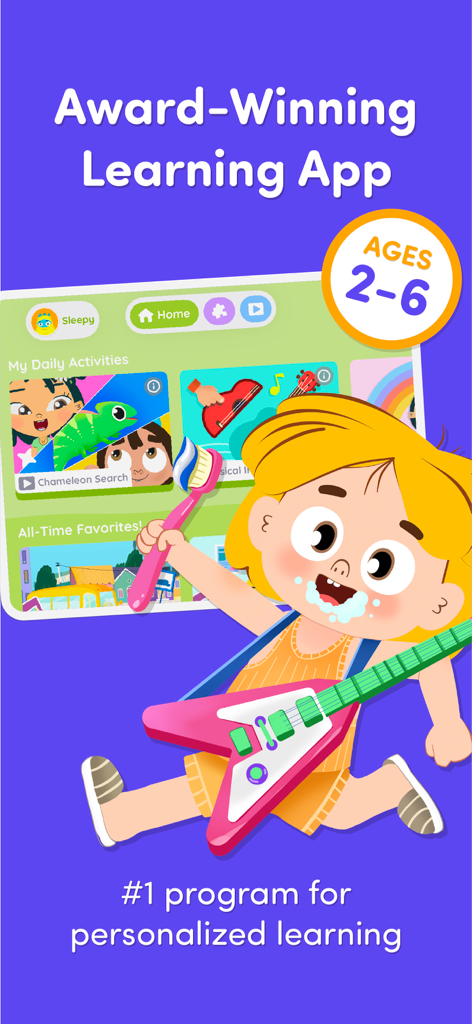 Wonjo Kids Learning Games - Aplicación de aprendizaje galardonada de Wonjo Kids para niños de 2 a 6 años que presenta juegos educativos personalizados.