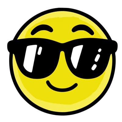 emoji with sunglasses