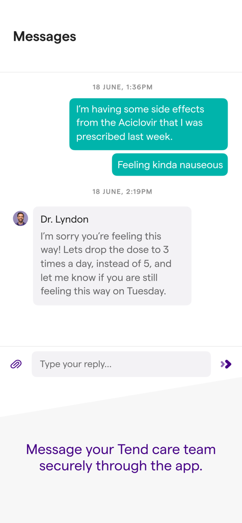 Tend - Medical App | MWM