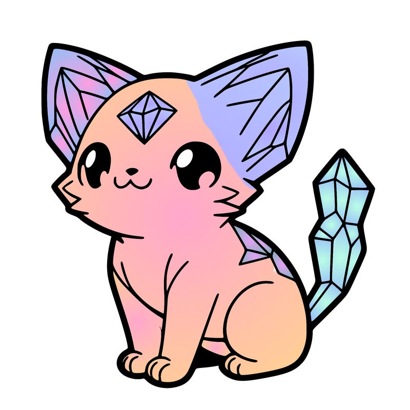 crystal kitten