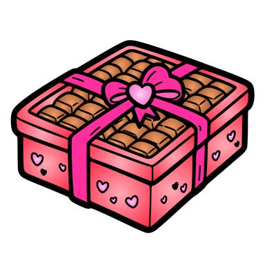 a box of chocolate for valentines day