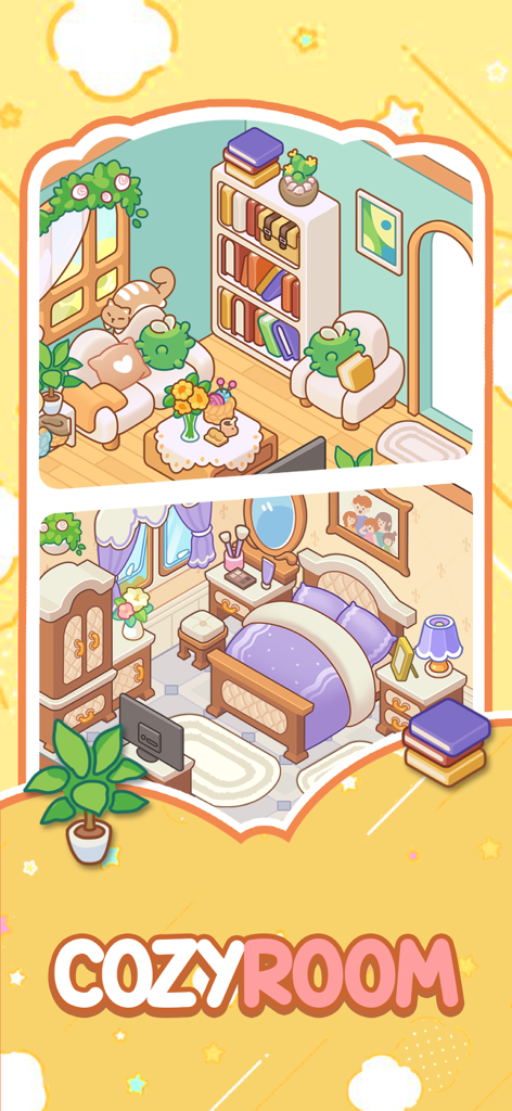 Tidy Home: Unpack and Decor - Cozy living room and bedroom design in Tidy Home mobile game