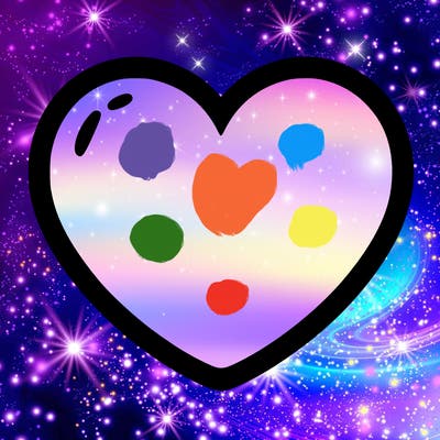 a blank heart