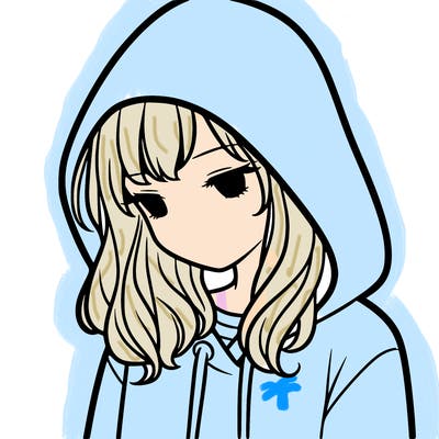 girl with a hoodie with hood over her head