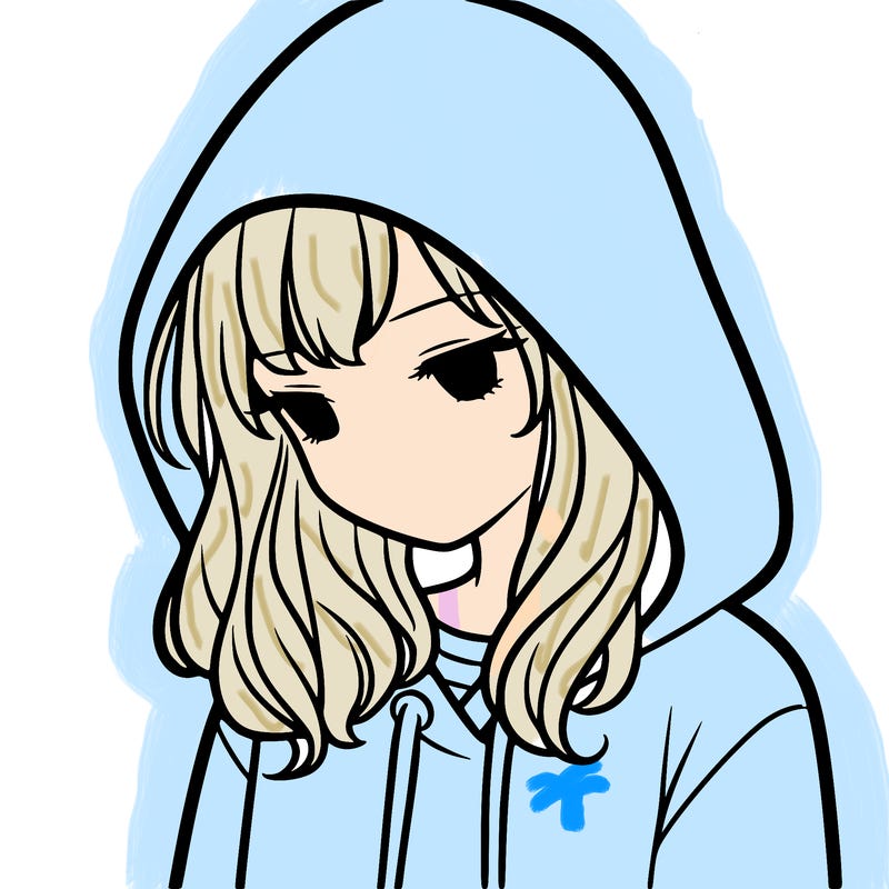 girl with a hoodie with hood over her head