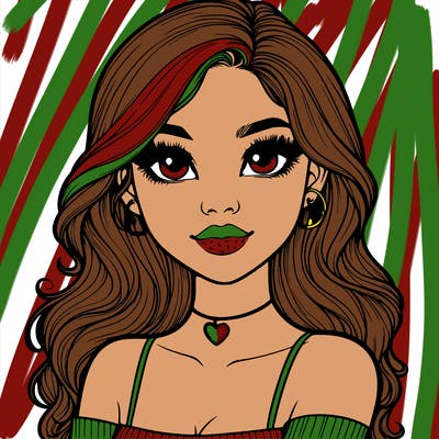 realistic pretty girl