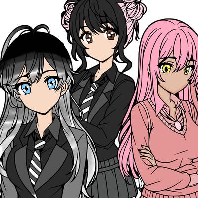 anime girls teenagers