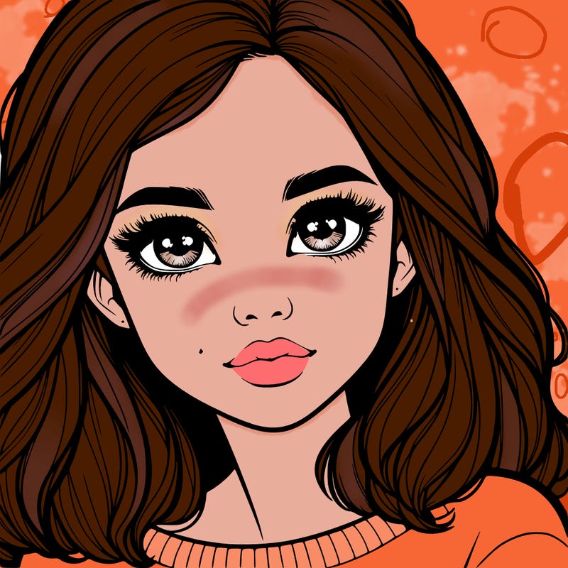 realistic girl whith cute eyes