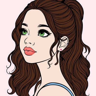 beautiful realistic girl