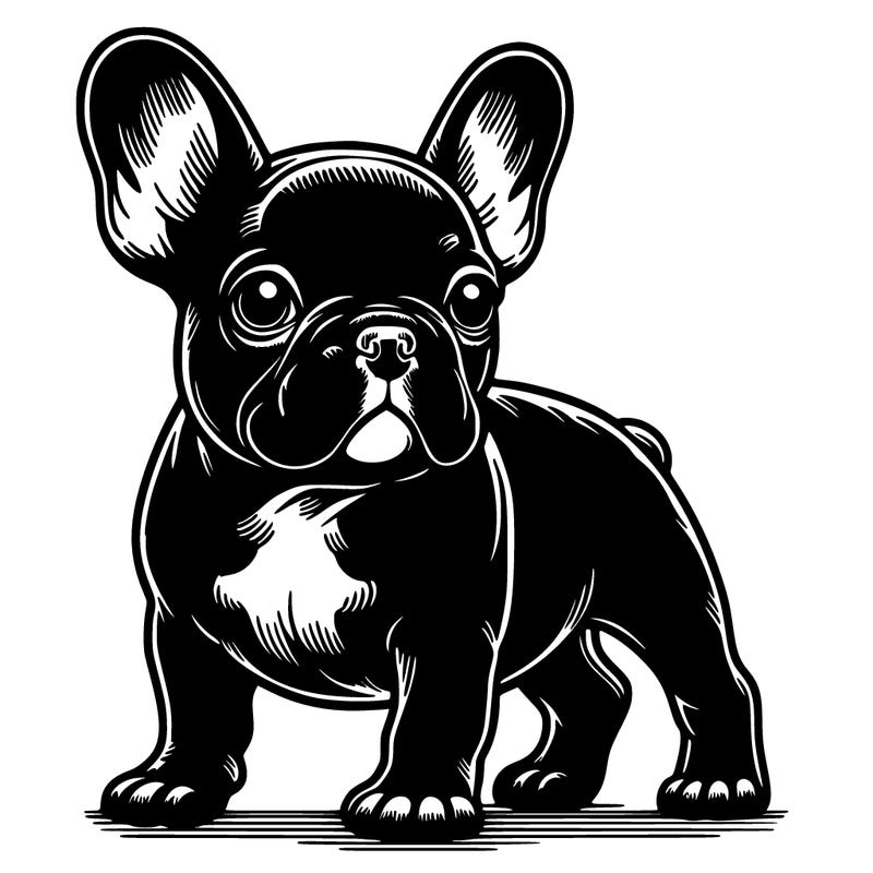 black french bulldog