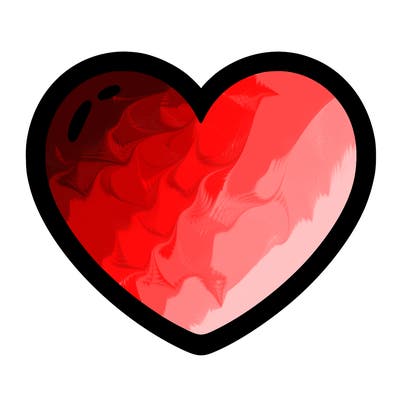 a blank heart