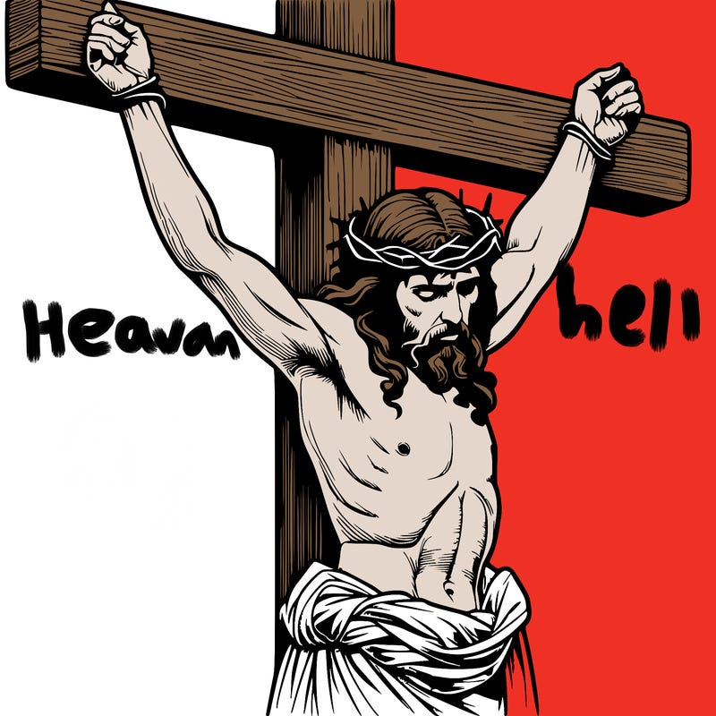 jesus realistic on the cross
