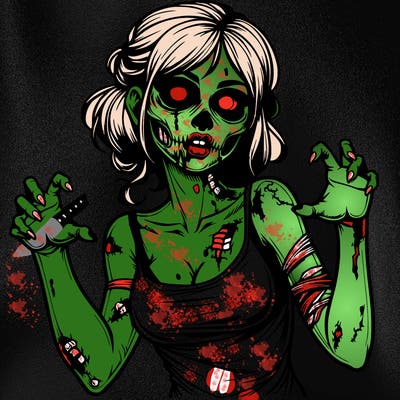 realistic zombie girl
