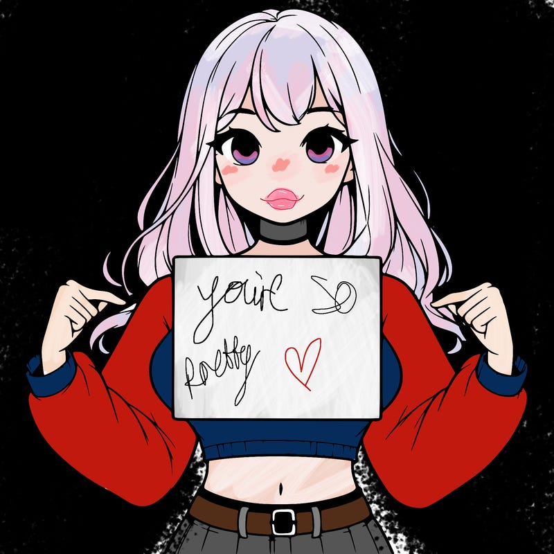 girl holding a blank sign in a long sleeve crop top