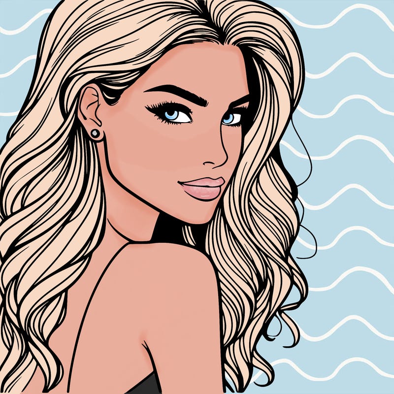 beautiful female fashion model