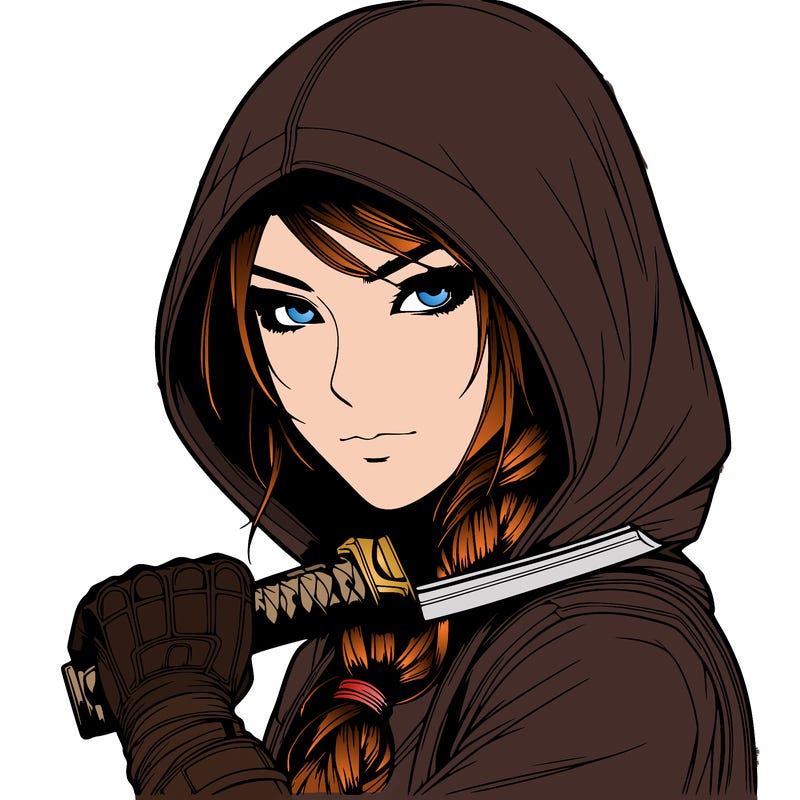 realistic assassin girl