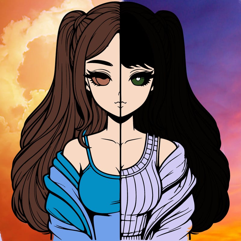 realistic girl split