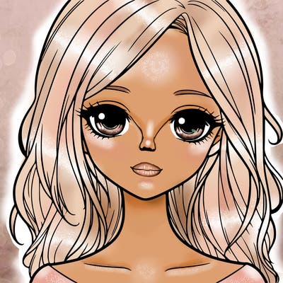 a realistic pretty girl