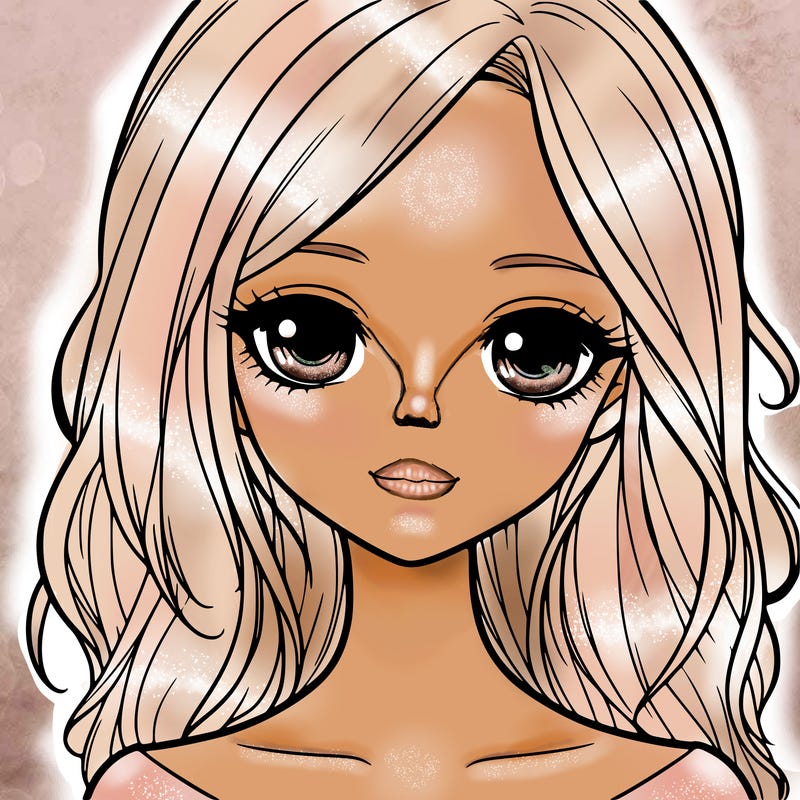 a realistic pretty girl