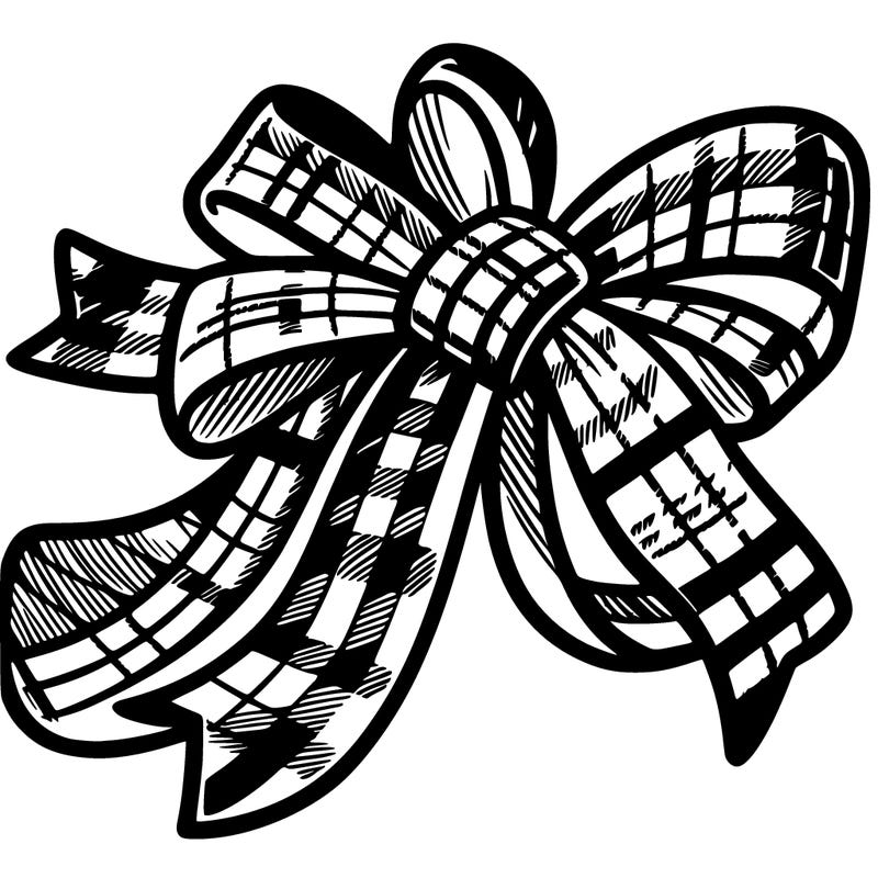 plaid ribbon