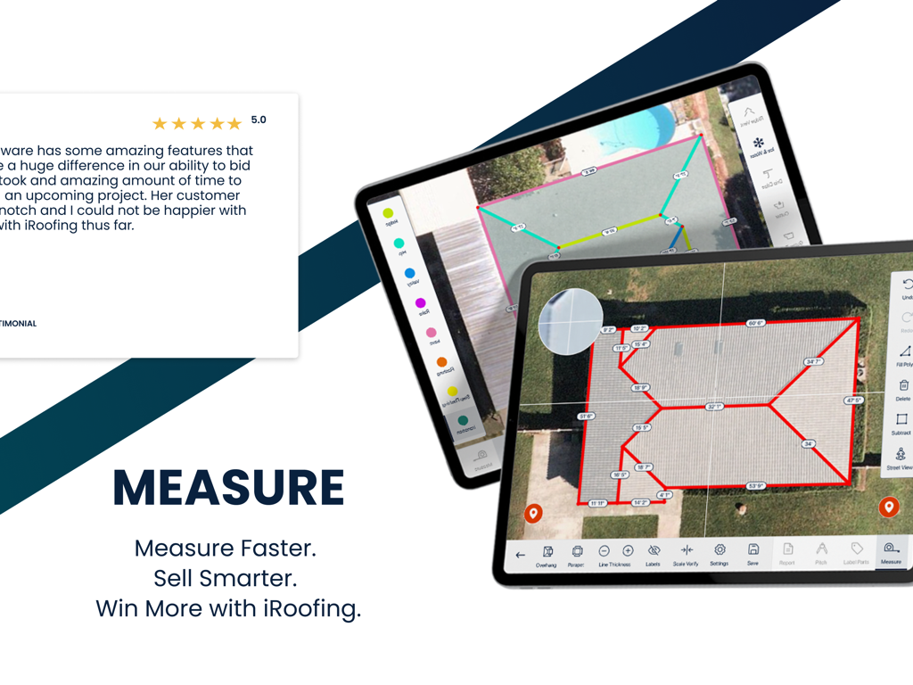 iRoofing | Plataforma Profissional de Medição e Vendas de Telhados