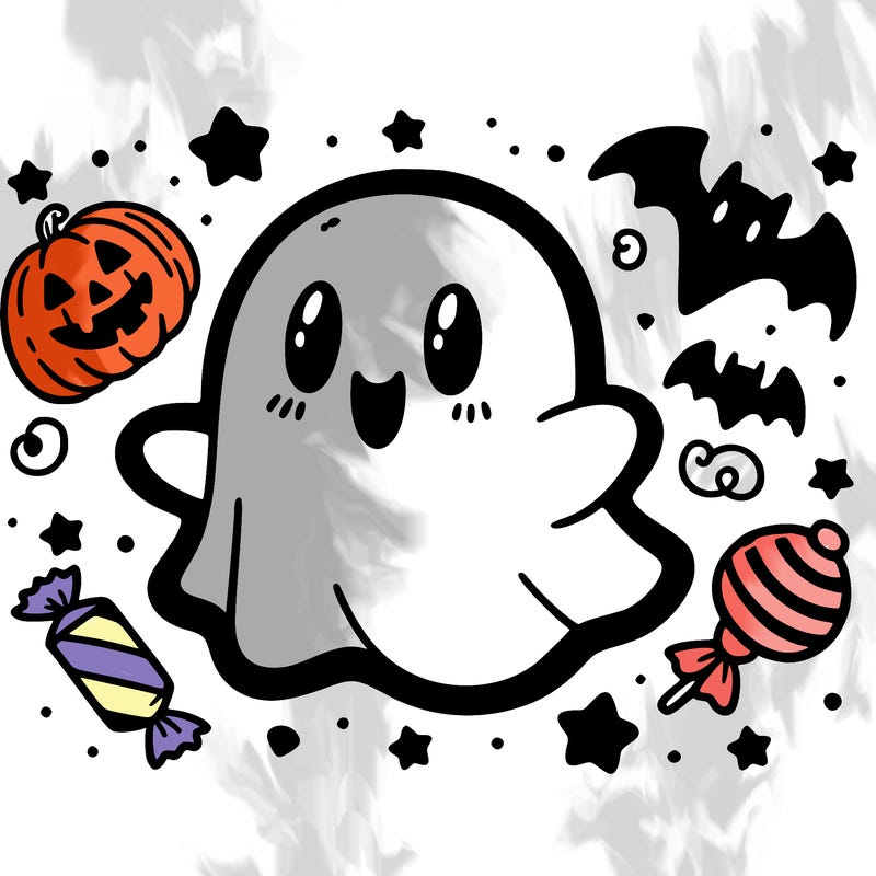 halloween cute little ghost