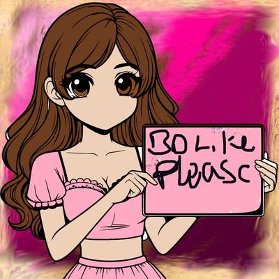 realistic pretty girl holding blank sign