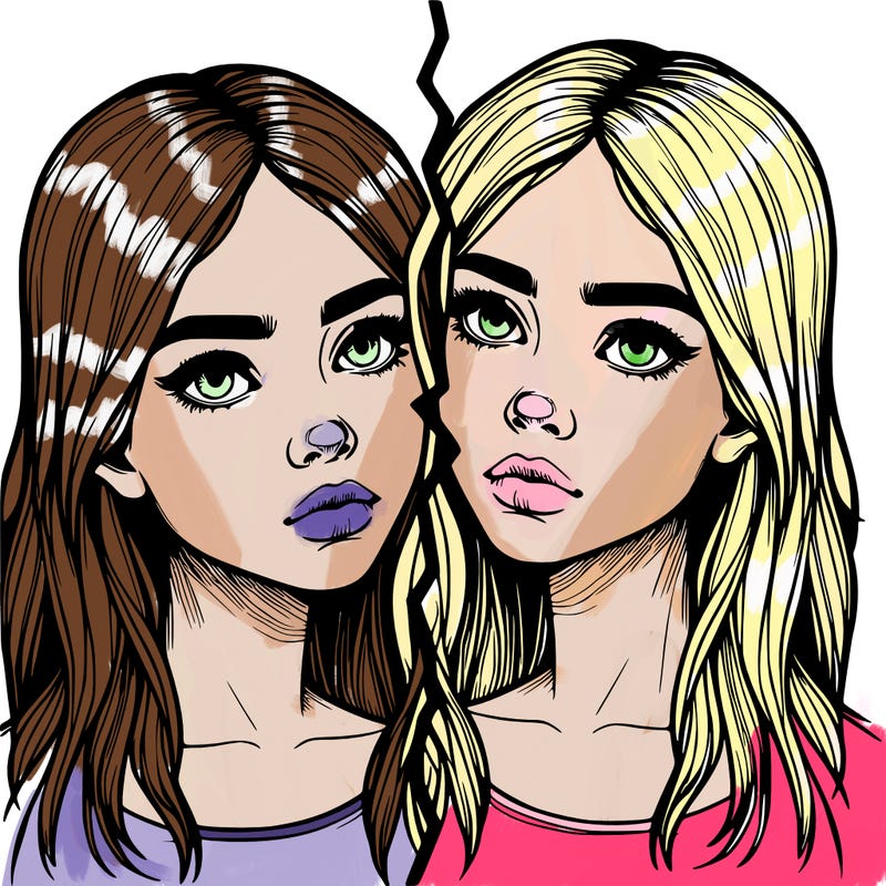 realistic girl split