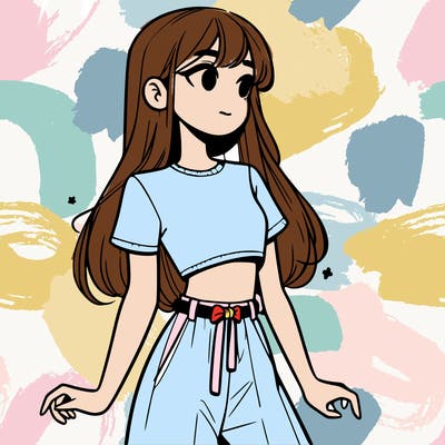 girl in a cute crop top