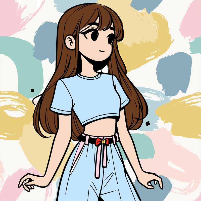 girl in a cute crop top