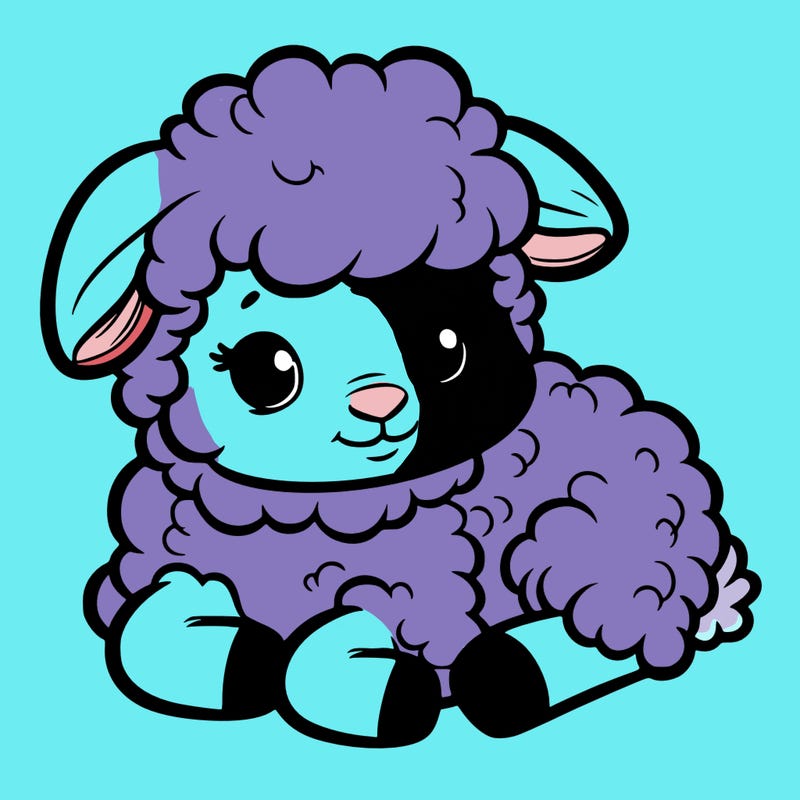 a baby sheep