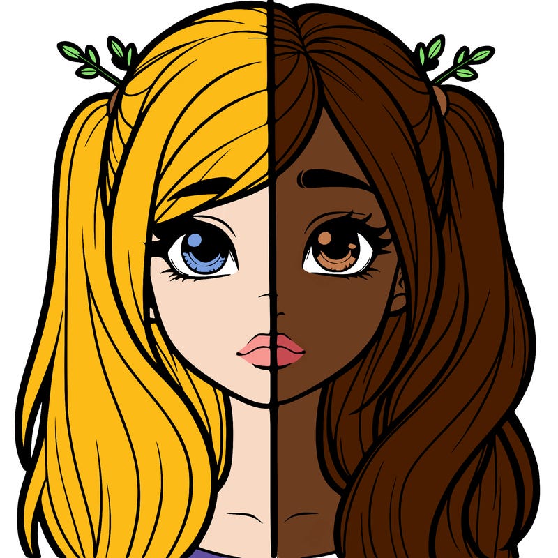 realistic girl split
