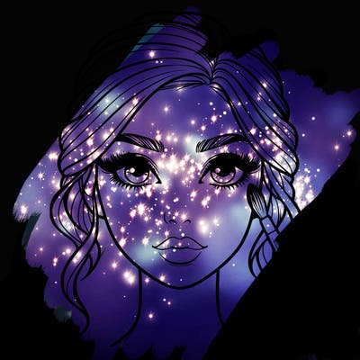 realistic person with makeup