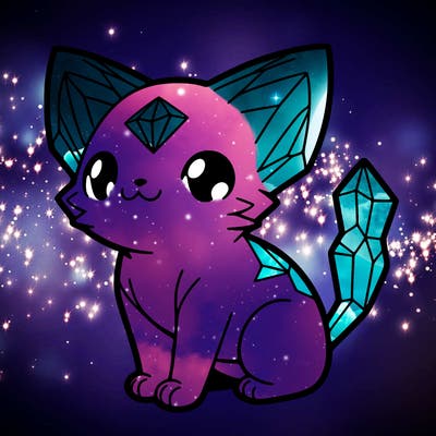 crystal kitten