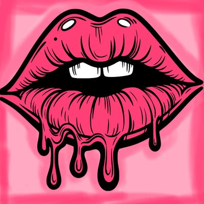 lips that look realistic and drip