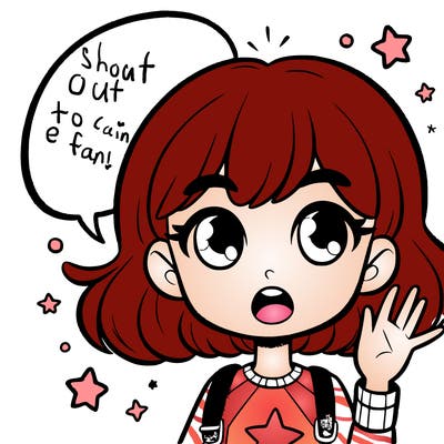 a girl saying something