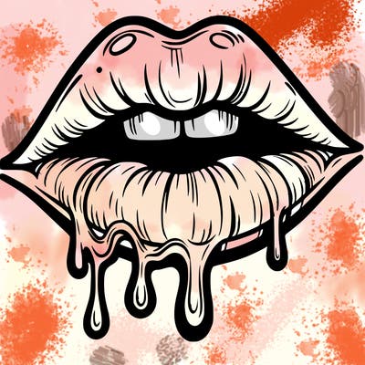 lips that look realistic and drip