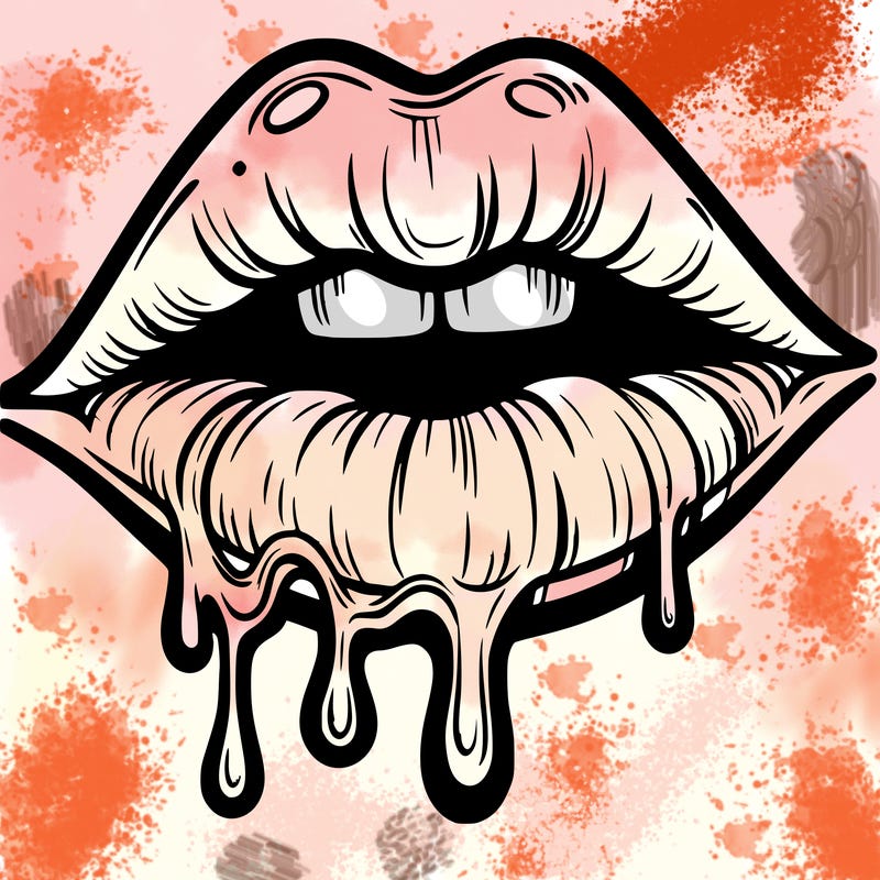 lips that look realistic and drip