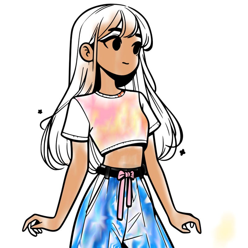 girl in a cute crop top