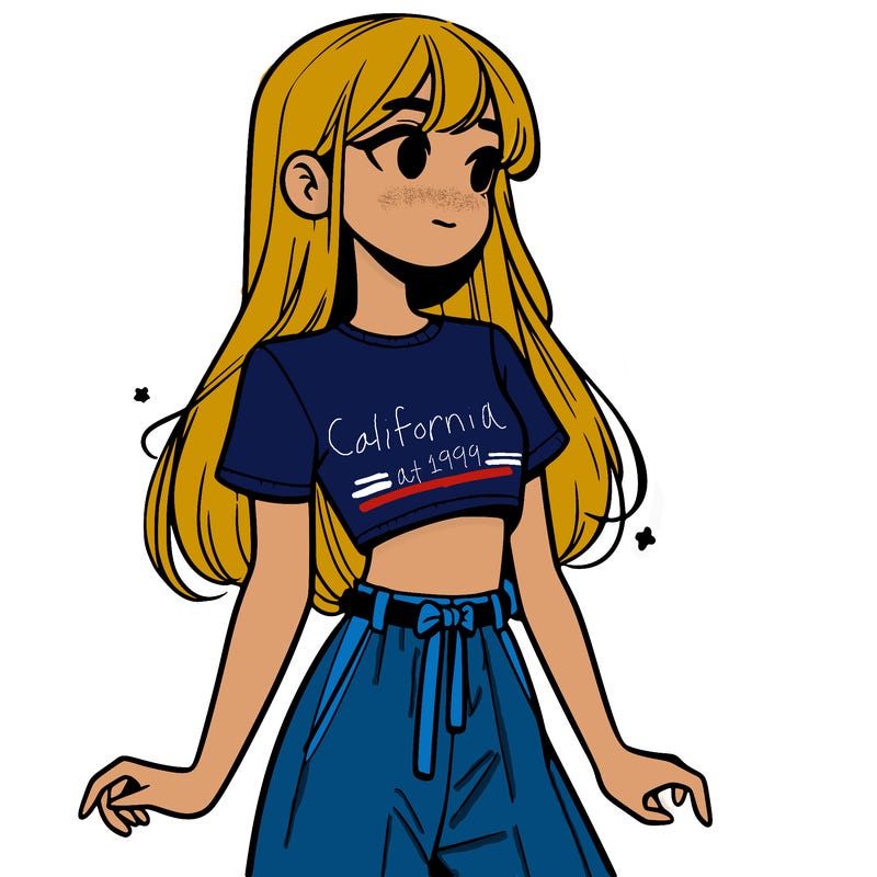 girl in a cute crop top