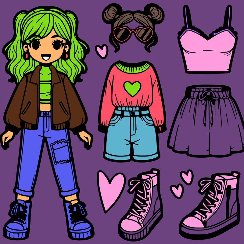 teenager girl outfit