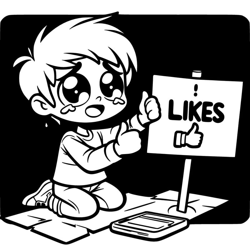 begging for likes